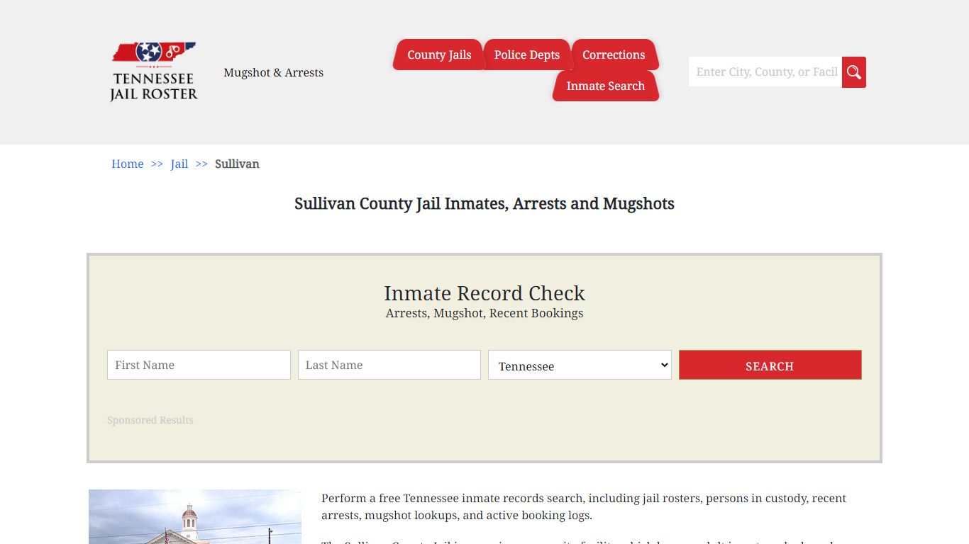 Sullivan County Jail Inmates, Arrests and Mugshots | Jail Roster Search